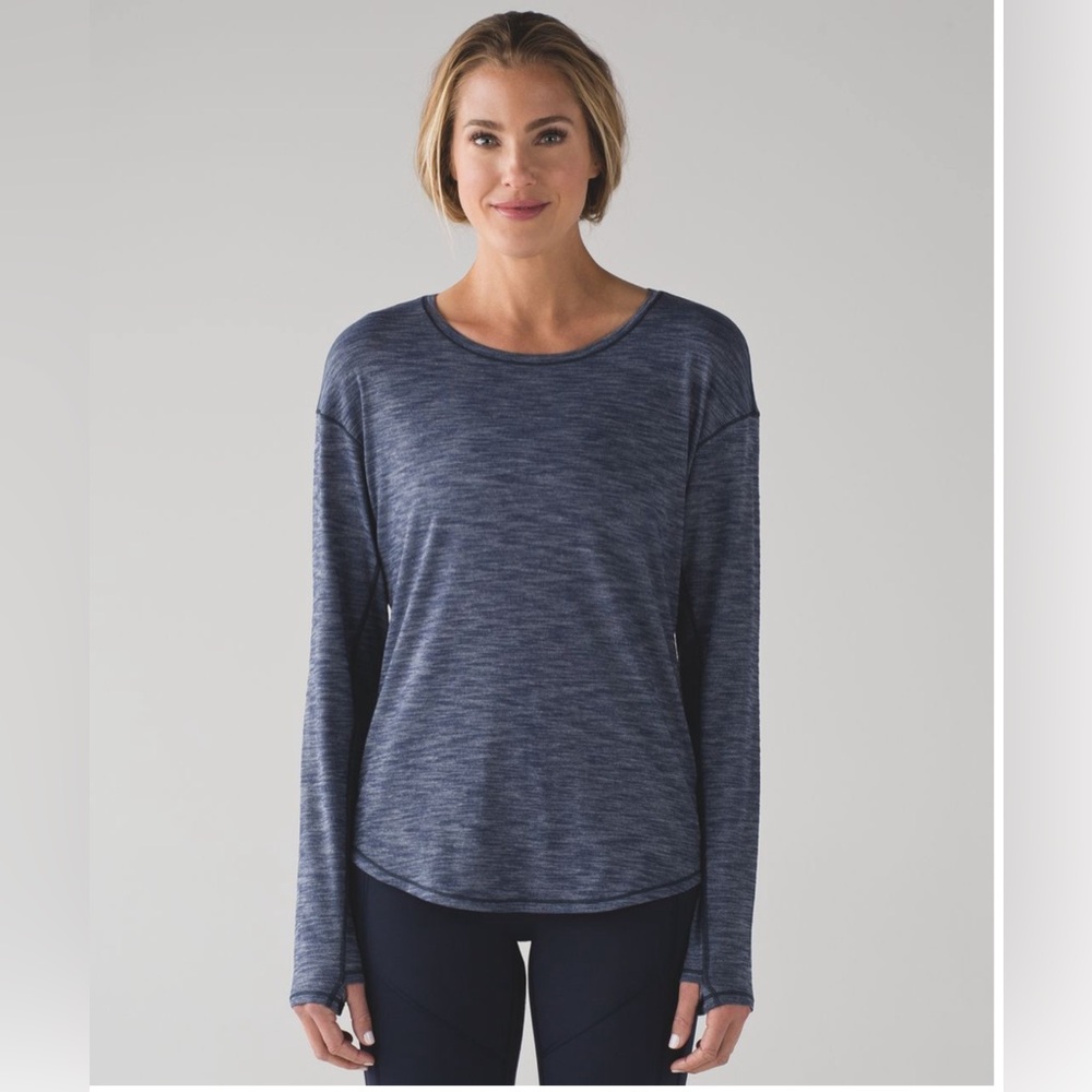 Lululemon Lost In Pace Long Sleeve
Heathered Deep Navy
